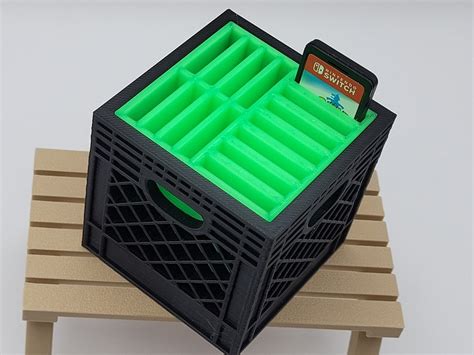 Nintendo SWITCH GAME Holder Mini CRATE Escritorio Almacenamiento