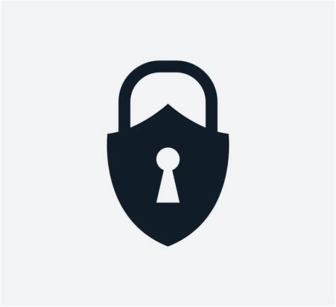 Shield Lock Icon Vector Logo Design Template 7526936 Vector Art At Vecteezy