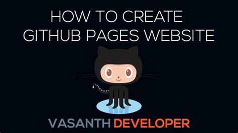 How To Create GitHub Pages Website YouTube