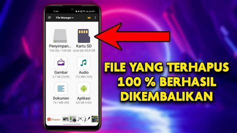 Cara Ampuh Mengembalikan Data Yang Terhapus Di Sd Card Youtube