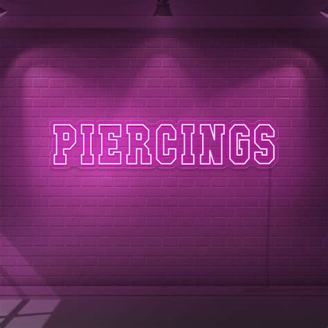 Piercings Neon Sign Tattoo Shop Piercing Led Decor Neon Signs