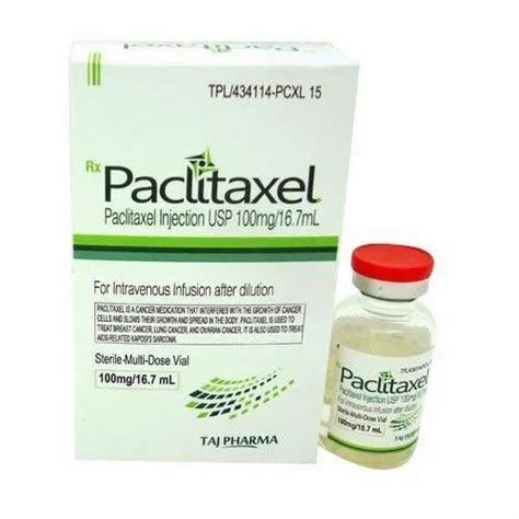 Cipla Paclitax Nab 100 Mg Dosage Form Injection Packaging Box At