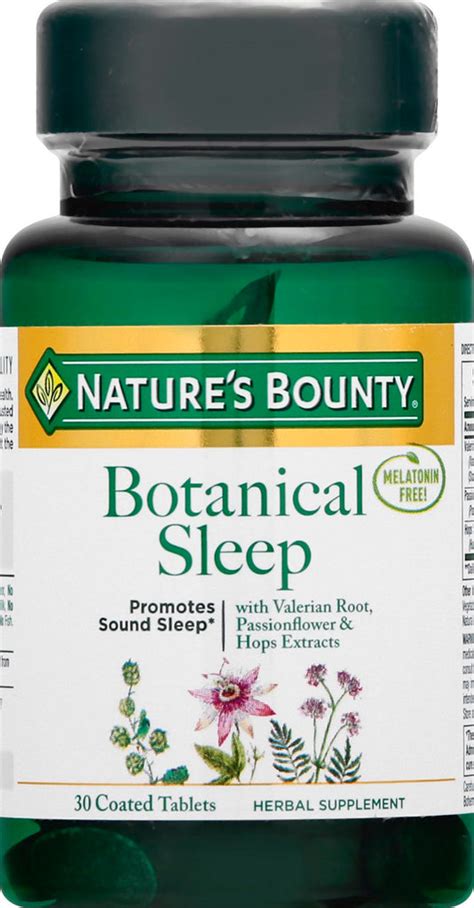 Nature S Bounty Botanical Sleep Valerian Root Passionflower Hops Silver Rod Pharmacy