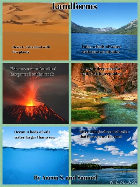 Landforms Pic collages - Mrs. Miyoshi's 21st Century Classroom