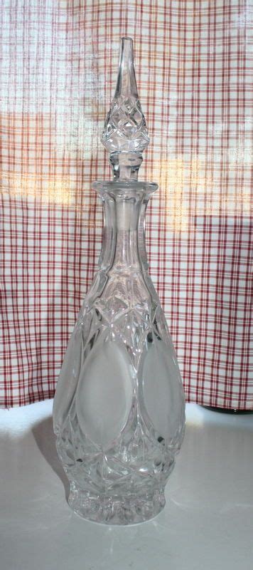 Princess House German Lead Crystal Decanter with Frosted Panels | Lead ...