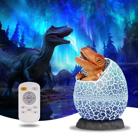 Bybmorto Galaxy Projector Star Projector Light Dinosaur Egg Aurora