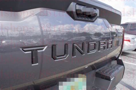 Matte Black Emblem Fit TOYOTA 2022 2023 TUNDRA Tailgate Letters EBay