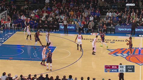 Last Second Field Goal Heat Knicks NBA Official