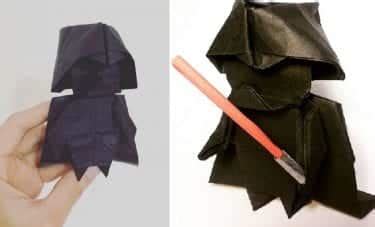 Aprenda A Fazer Um Incr Vel Origami De Darth Vader