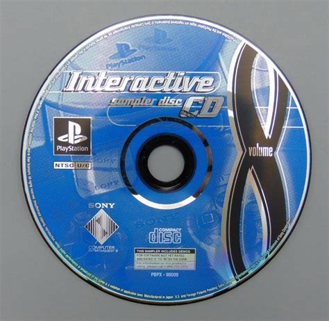 Interactive Cd Vol 8 Sampler Disc Sony Playstation 1 1998 Ps1 Disc Only