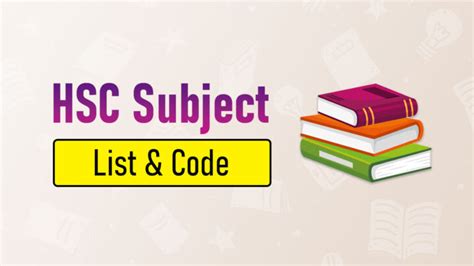 Hsc Subject List Subject Code Science Commerce And Arts