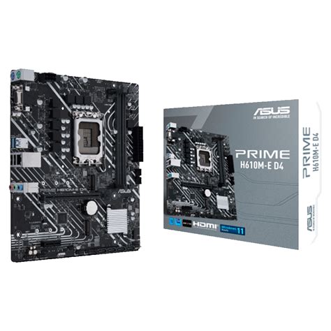 Tarjeta Madre Asus PRIME H610M E D4 DDR4 Socket Intel LGA1700 Intel