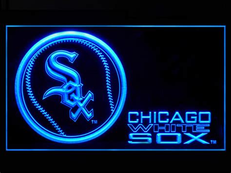 Chicago White Sox Logo Baseball Shop Neon Light Sign [chicago White Sox