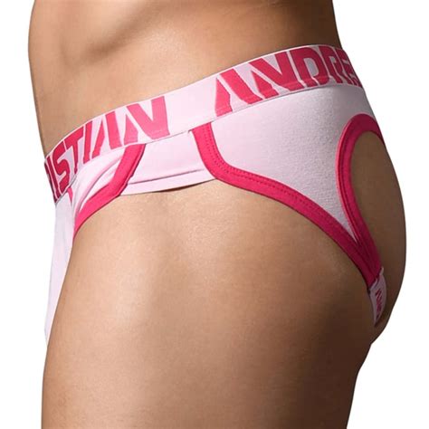 Andrew Christian Almost Naked Retro Bamboo Bubble Butt Jock Pink Inderwear