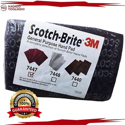 Jual Scoth Brite Scothbrite 7447 Scotch Brite 3M 7447 Merah Kab