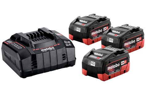 Basic Set 3 X LiHD 5 5 Ah 685074000 Metabo Power Tools