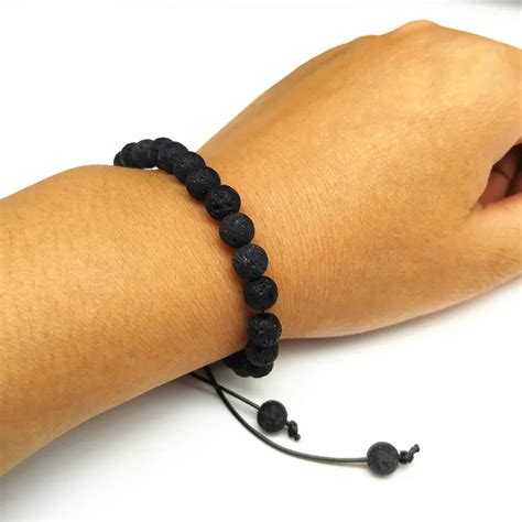 Bracelets En Pierres Naturelles Lava Stone Bracelet Bracelet En Pierre