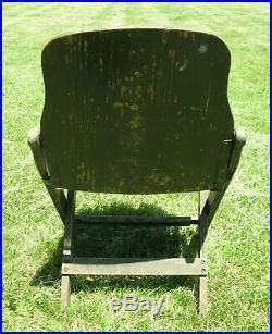 Ww Wwii U S Army Folding Wood Chair Stamped U S American Seating