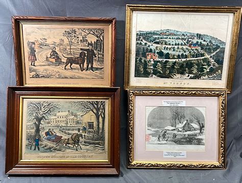 Extraordinary Currier And Ives Lithograph Collection