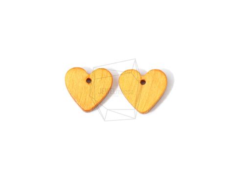 Bsc 461 G 4pcs Heart Wooden Beads 13mm X 13mm Handmade Wooden Etsy Uk