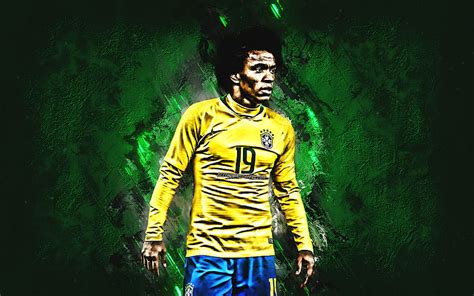 Willian Brazil National Football Team Midfielder Joy Green Stone