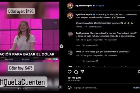 La Llamativa Práctica Que Hizo Agustina Kämpfer En Vivo Para Que Baje