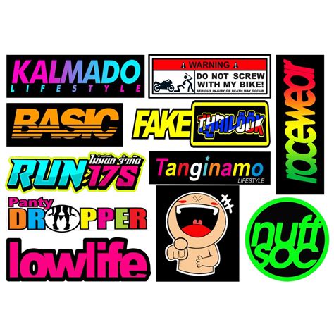 Thai Sticker Waterproof Vinyl Stickers Shopee Philippines