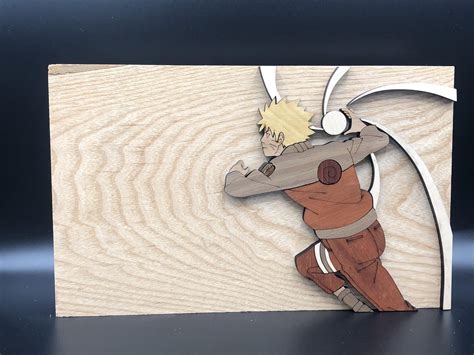 Wooden Naruto with all natural wood colors. : r/Naruto