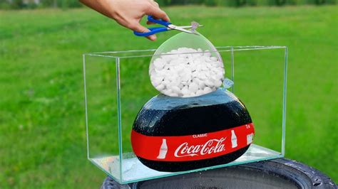 Coca Cola Vs Ball Of Baking Soda Experiment Youtube