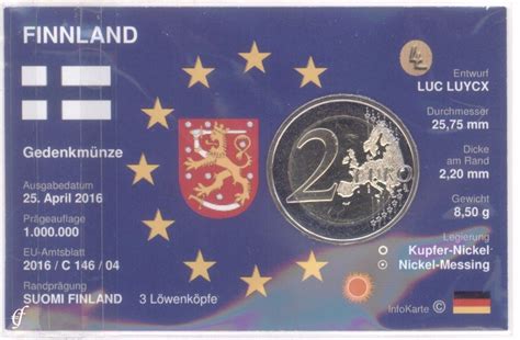 Euro Coincard Infocard Finland Eino Leino Eurofischer