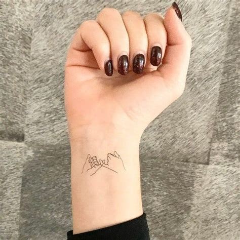 Pinky Swear Temporary Tattoo Set Of Friendship Tattoo Best Friend