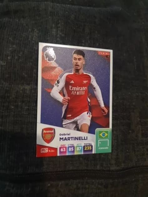 ADRENALYN XL 2025 Football GABRIEL MARTINELLI 41 Arsenal Trading Card