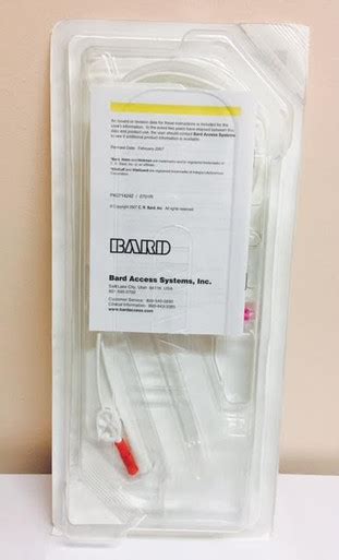 Bard Hohn 7.0 French Dual Lumen Catheter with Basic Kit. Case of 5