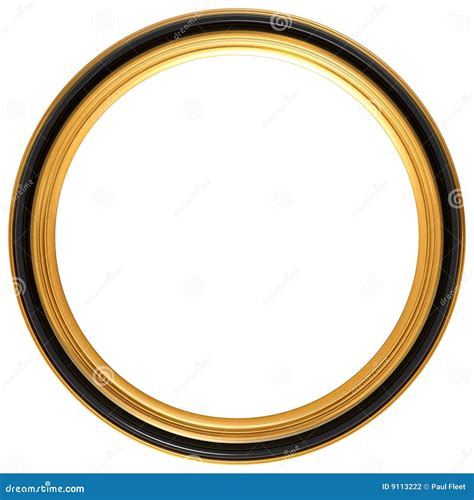 Circular Antique Picture Frame Stock Illustration Illustration Of