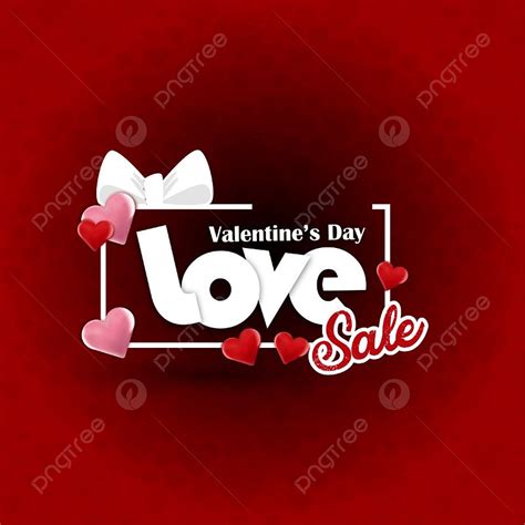 Valentines Day Sale Vector PNG Images Valentine S Day Love Sale Banner