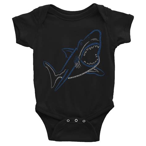 Shark Type Figure Infant Bodysuit Baby Bodysuit Bodysuit Shark Onesie