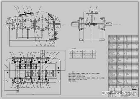 两级展开式圆柱齿轮减速器设计图纸和说明书 知乎