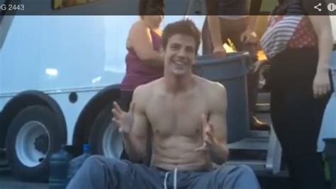 Ice Water Gave Him Abs Grant Gustin Takes The Als Challenge Flashtvnews