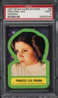 Topps Star Wars Stickers Princess Leia Organa Psa Mint