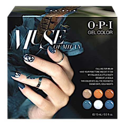 Opi Gelcolor Muse Of Milan 6pcs Add On Kit 1 Gc295