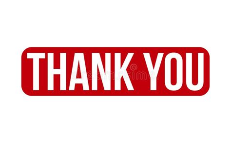 Thank You Rubber Stamp Red Thank You Rubber Grunge Stamp Seal Vector