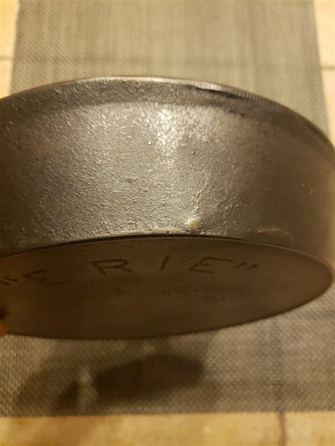 Pre Griswold Erie Third Series Cast Iron Skillet Fully Restored Ebay