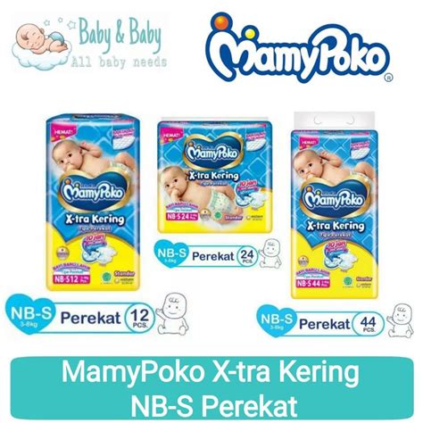 Jual MamyPoko Xtra Kering Perekat NBS12 NBS24 NBS44 Popok Bayi