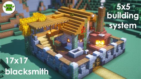 Minecraft How To Build A Small Fortified Blacksmith Easy 5x5 System