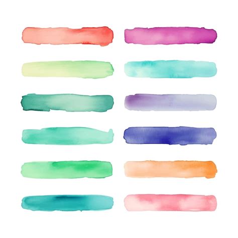 Premium Vector Multicolored Watercolors On A White Background