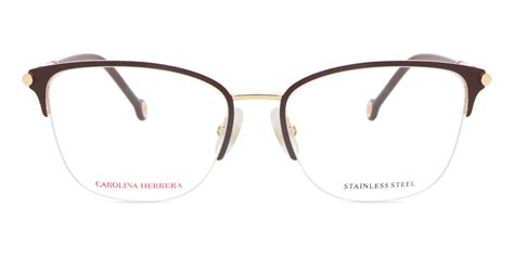 Lunettes Carolina Herrera Ch 0033 Noa Burgundy Gold Easylunettes