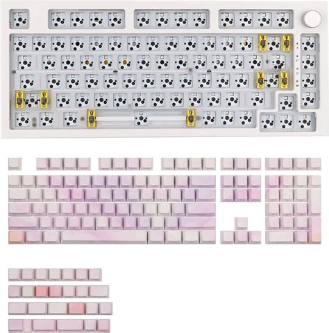 Amazon Epomaker Reccazr Kw Hot Swappable Keyboard Kit With Peach Sunset Keycaps