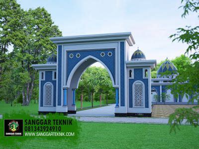 DESAIN GAPURA GERBANG MASJID TERBARU Arsitektur Masjid Desain