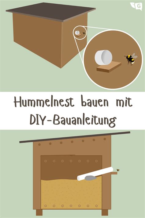 Hummelnest Bauen DIY Hummelkasten Bauanleitung Nestchen Hummel