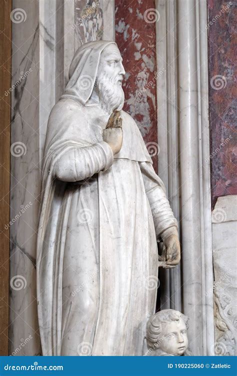 Saint Anthony The Great Statue On The Saint Francis Of Assisi Altar In